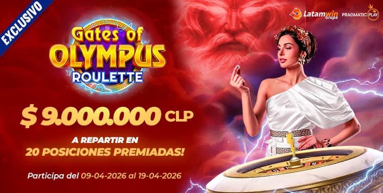 Torneo Exclusivo Gates Of Olympus Roulette por Pragmatic